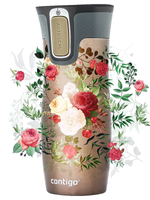 Contigo West Loop 2.0 - Kubek termiczny - 470ml - Kwiaty - Latte