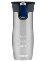Kubek termiczny z grawerem Contigo West Loop 2.0 470 ml - Stalowy