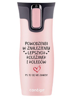 Kubek termiczny Contigo West Loop 2.0 470ml - Na odejście z pracy - Różowy Mat
