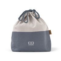 Monbento Torba na lunch Pochette L Blue Natural