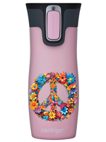Contigo West Loop 2.0 - Kubek termiczny - 470ml - Peace - różowy Mat