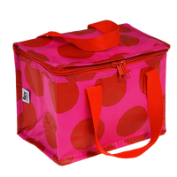 Rex London Torba termiczna na lunch Kropki czerwono-różowa