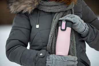 Contigo West Loop - Kubek termiczny - 470ml - różowy Mat Serca